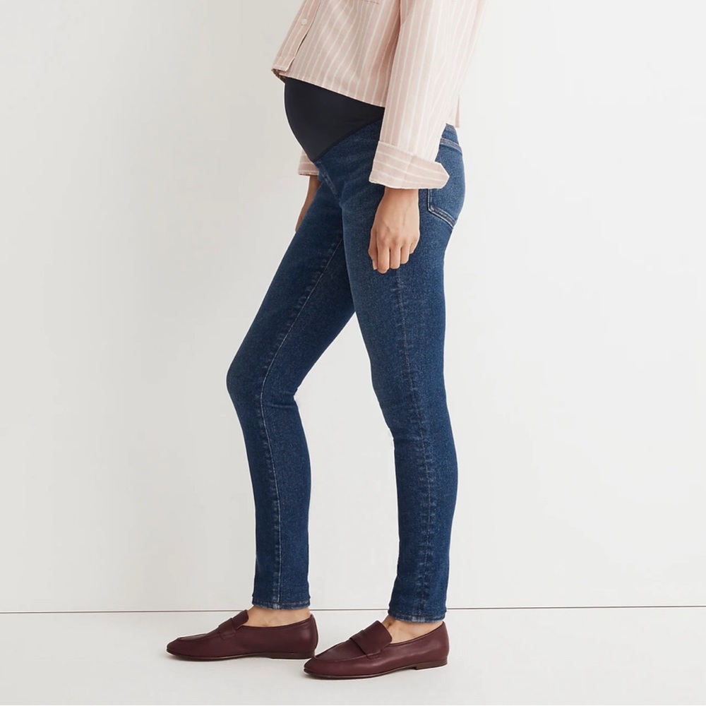 Madewell Maternity Over-The-Belly High-Rise Skinny Jeans